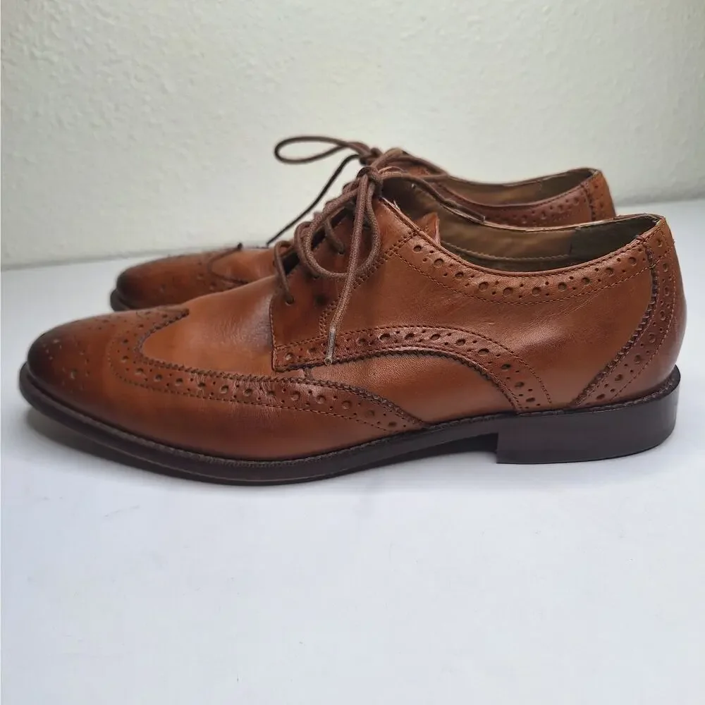 Florsheim Montinaro Men's Wingtip Oxford Dress Shoes 8 3E Extra Wide Memory Foam